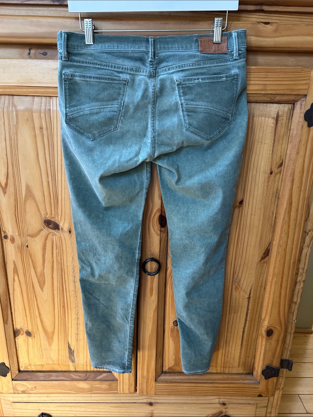 Driftwood Marilyn Pants Embroidered Floral Light Green Cotton Blend Size 29 - Picture 7 of 10